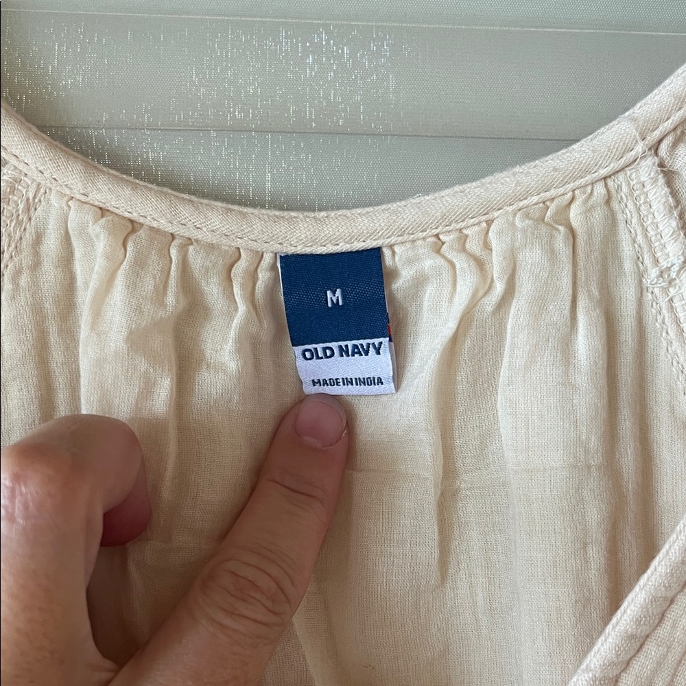 Old Navy Cream Maxi Dress - Picture 2 of 12
